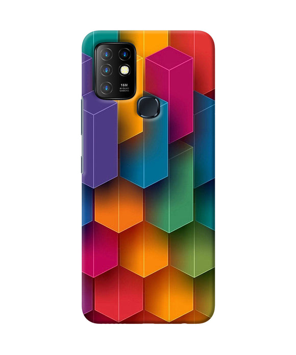 Abstract rectangle print Infinix Hot 10 Back Cover