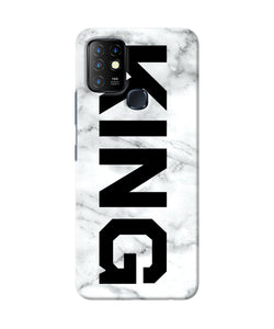 King marble text Infinix Hot 10 Back Cover