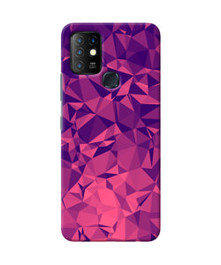 Abstract red blue shine Infinix Hot 10 Back Cover