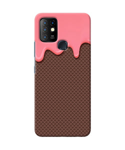 Waffle cream biscuit Infinix Hot 10 Back Cover