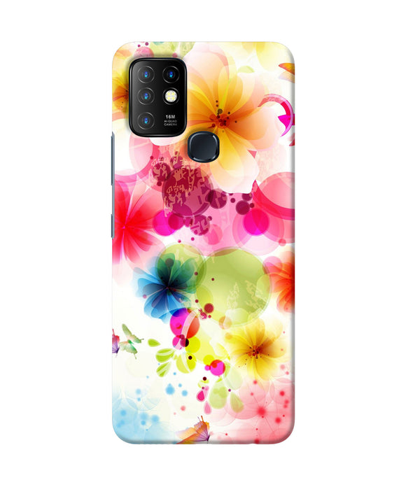 Flowers print Infinix Hot 10 Back Cover