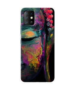 Buddha face painting Infinix Hot 10 Back Cover