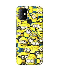 Minions mini crowd Infinix Hot 10 Back Cover