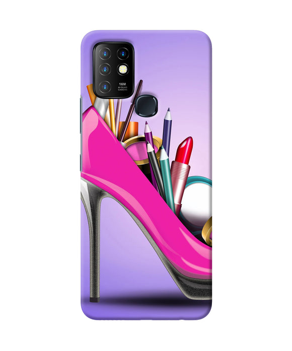 Makeup heel shoe Infinix Hot 10 Back Cover