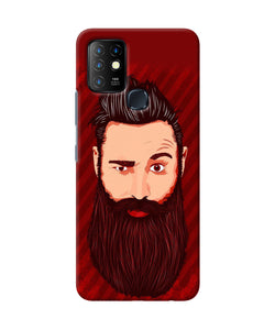 Beardo character Infinix Hot 10 Back Cover