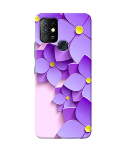 Violet flower craft Infinix Hot 10 Back Cover