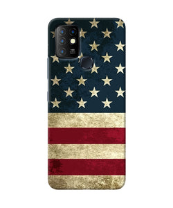 Vintage US flag Infinix Hot 10 Back Cover