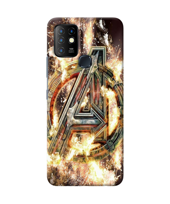 Avengers burning logo Infinix Hot 10 Back Cover