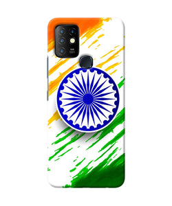 Indian flag colors Infinix Hot 10 Back Cover