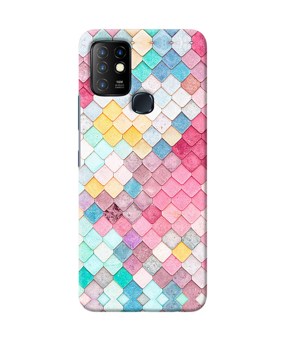 Colorful fish skin Infinix Hot 10 Back Cover