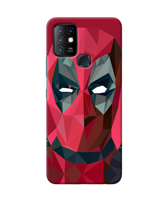 Abstract deadpool full mask Infinix Hot 10 Back Cover