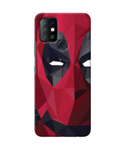 Abstract deadpool half mask Infinix Hot 10 Back Cover