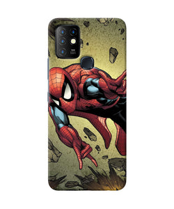 Spiderman on sky Infinix Hot 10 Back Cover