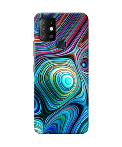 Abstract coloful waves Infinix Hot 10 Back Cover