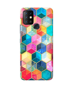 Abstract color box Infinix Hot 10 Back Cover