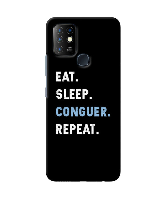 Eat sleep quote Infinix Hot 10 Back Cover