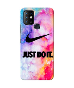 Just do it colors Infinix Hot 10 Back Cover