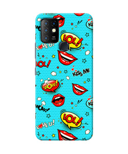 Lol lips print Infinix Hot 10 Back Cover