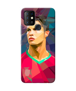 Abstract ronaldo Infinix Hot 10 Back Cover