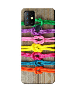 Colorful shoelace Infinix Hot 10 Back Cover