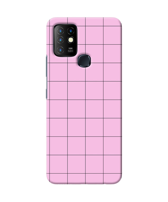 Pink square print Infinix Hot 10 Back Cover