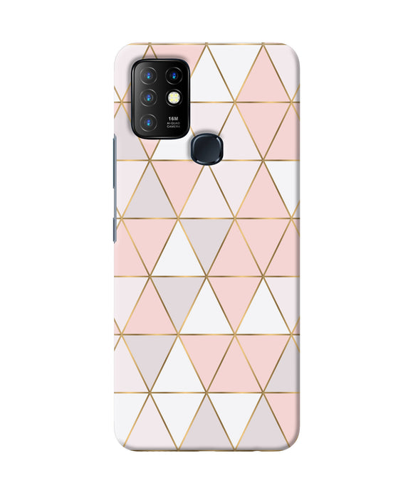 Abstract pink triangle pattern Infinix Hot 10 Back Cover