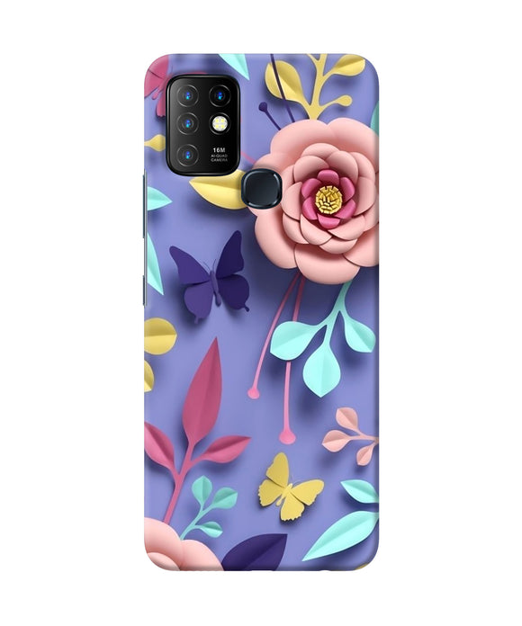 Flower canvas Infinix Hot 10 Back Cover