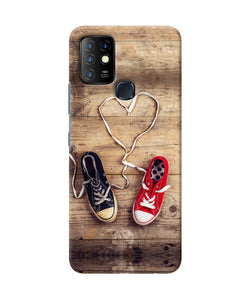 Shoelace heart Infinix Hot 10 Back Cover