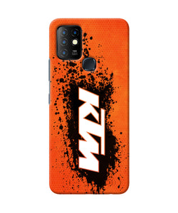 KTM black spray Infinix Hot 10 Back Cover