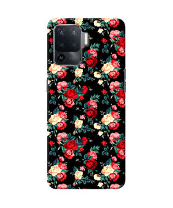 Rose Pattern Oppo F19 Pro Back Cover