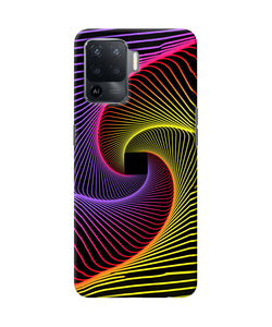 Colorful Strings Oppo F19 Pro Back Cover