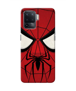 Spiderman Face Oppo F19 Pro Real 4D Back Cover