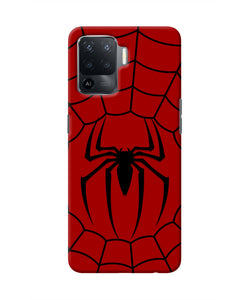 Spiderman Web Oppo F19 Pro Real 4D Back Cover