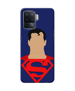 Superman Cape Oppo F19 Pro Real 4D Back Cover