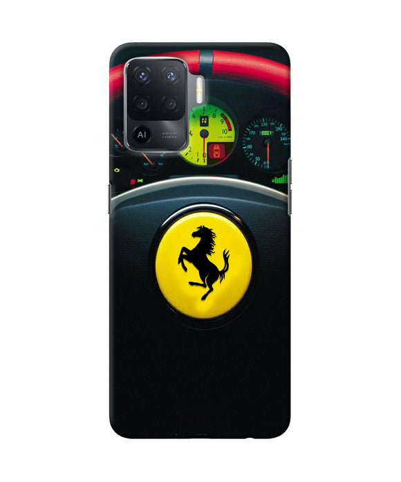 Ferrari Steeriing Wheel Oppo F19 Pro Real 4D Back Cover