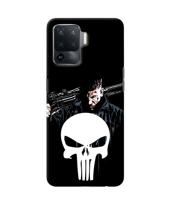 Punisher Character Oppo F19 Pro Real 4D Back Cover