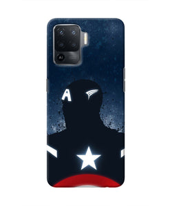 Captain america Shield Oppo F19 Pro Real 4D Back Cover