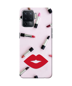 Lips Lipstick Shades Oppo F19 Pro Real 4D Back Cover