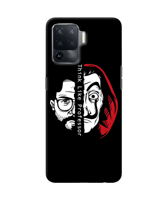 Money Heist Think Like Professor Oppo F19 Pro Back Cover