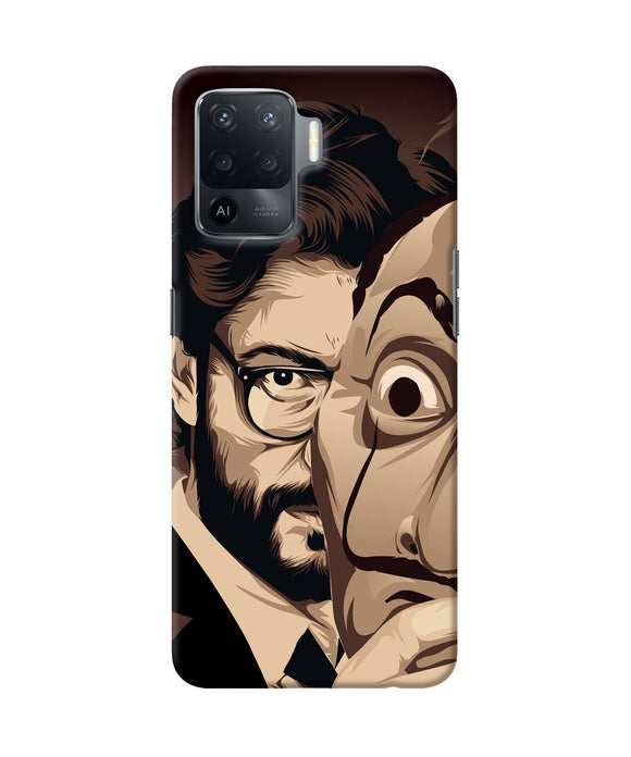 Money Heist Professor Art Oppo F19 Pro Back Cover