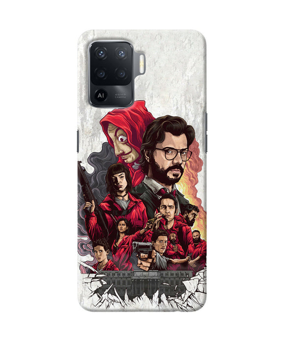 Money Heist Poster Oppo F19 Pro Back Cover