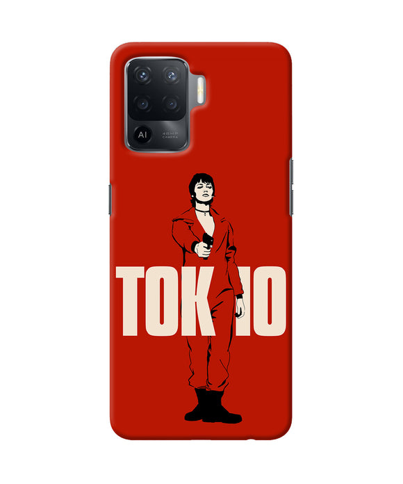 Money Heist Tokyo With Gun Oppo F19 Pro Back Cover