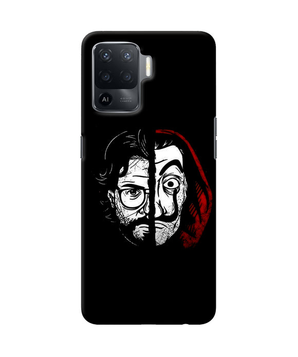 Money Heist Professor Mask Sketch Oppo F19 Pro Back Cover
