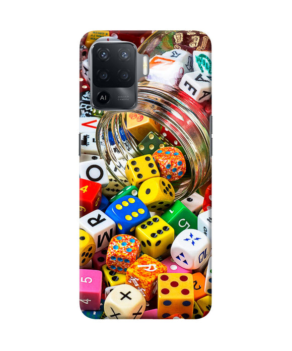 Colorful Dice Oppo F19 Pro Back Cover