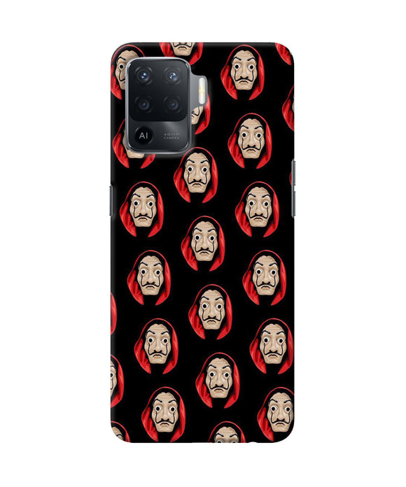Money Heist Mask Oppo F19 Pro Back Cover