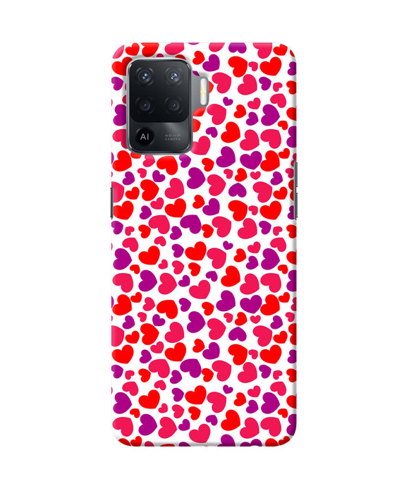 Heart print Oppo F19 Pro Back Cover