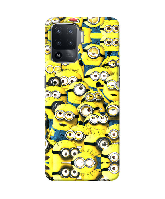 Minions mini crowd Oppo F19 Pro Back Cover
