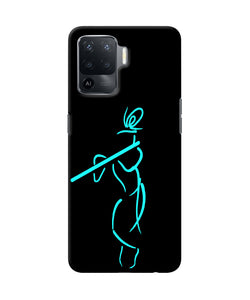 Lord krishna sketch Oppo F19 Pro Back Cover