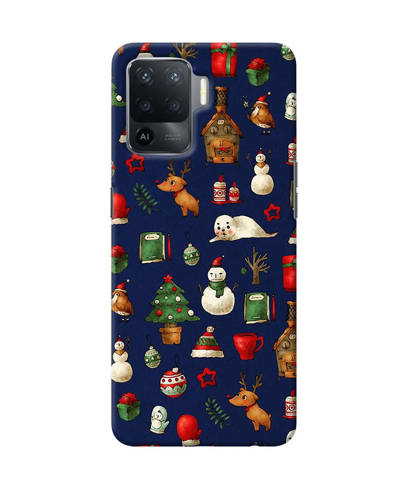Canvas christmas print Oppo F19 Pro Back Cover