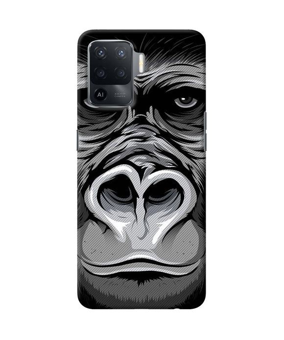 Black chimpanzee Oppo F19 Pro Back Cover